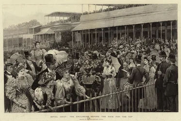 Royal Ascot, indhegningen før kapløbet om pokalen