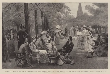 Søndag morgen i Kensington Gardens, efter gudstjenesten i Christ