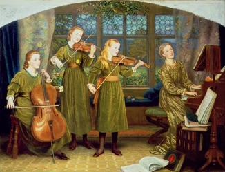 Hjemmekvartetten: fru Vernon Lushington og hendes børn, 1883