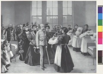 Kejser Franz Joseph med følge