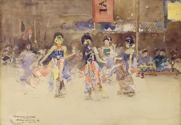 The Javanese Dancers, 1889 (wc på papir)