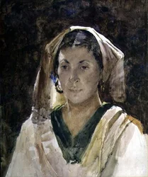 Woman of Aragon (akvarel)