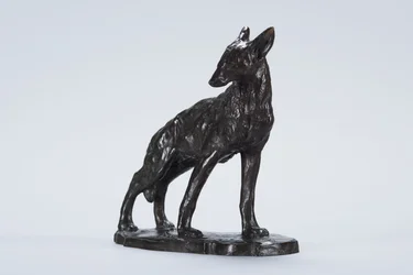 Alert Coyote (bronze)