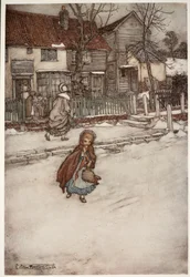 Visse kiksmagere er gået så langt som at præge hans lighed på deres nytårskager: fra Rip Van Winkle af Washington Irving, pub. 1910