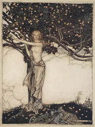 Freia, den smukke, illustration fra 