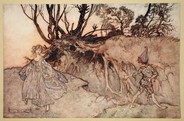 Hvor nu ånd! visne vandrer du, illustration fra 