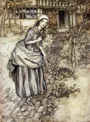 Illustration af Arthur RACKHAM (1867-1939) til Drømmen om en sommernat af William SHAKESPEARE