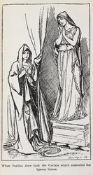 Illustration af Paulina fra Vinterens fortælling