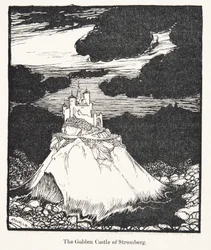 Strombergs gyldne slot, fra Brødrene Grimms eventyr, udgivet 1909