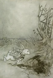 The White Rabbit, illustration fra 