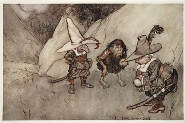 Deres ansigter var også ejendommelige... fra Rip Van Winkle af Washington Irving, pub. 1910