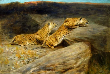 Deer Stalkers (olie på lærred)