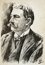 AZEVEDO, Aluisio de (1857-1913). Brasiliansk forfatter. Gravering.