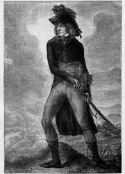 Bernadotte Charles XIV (1763-1844) Konge af Sverige og Norge (1818-44) - Portræt af Charles XIV (Jean de Suede) (Jean Baptiste Bernadotte) (1763-1844) efter maleri af Hilaire Ledru