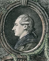 GOETHE, Johann Wolfgang von (1749-1832). Tysk humanist og forfatter. Radering.