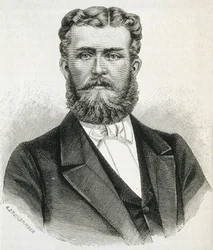 HOHENZOLLERN-SIGMARINGEN, Leopold (1835-1905). Bror til kong Carol I af Rumænien og far til den kommende kong Ferdinand af Rumænien. Gravering