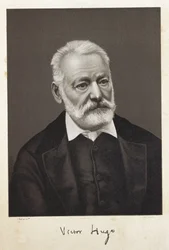 Hugo, Victor (1802-1885). Fransk romantisk forfatter. Litografi