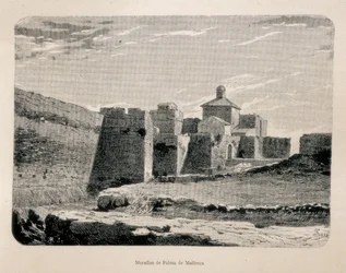 Palma de Mallorca. Mure (gravering)