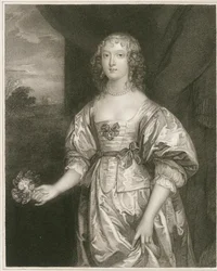 Portræt af Elizabeth Cecil (kobberstik)