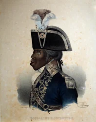 Portræt af Francois Dominique Toussaint (kobberstik)