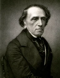 Portræt af Giacomo Mayerbeer (radering)