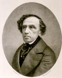Portræt af Giacomo Mayerbeer (radering)