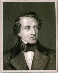 Portræt af Giacomo Mayerbeer (radering)