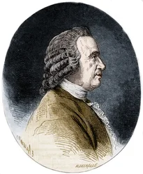 Portræt af Louis Jean Marie Daubenton, dit Daubenton, fransk naturforsker.
