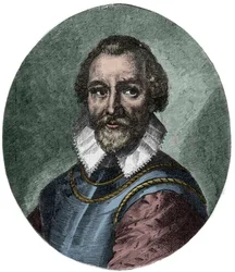 Portræt af Sir Martin Frobisher, engelsk sømand