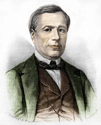 Portræt af Xavier MARMIER Forfatter, digter, rejsende, oversætter af nordisk litteratur.