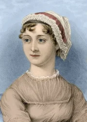 Portræt af den engelske forfatter Jane Austen (maleri)