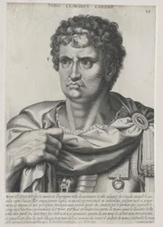 Den romerske kejser Nero (print)