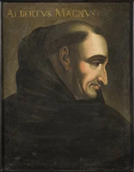 Sankt Albert Le Grand (Albrecht von Bollstadt eller Albert de Cologne) (1200-1280) - Albertus Magnus (olie på lærred)