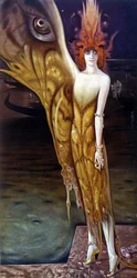 Portræt af Marchesa (Marquise) Luisa Casati (1881-1957), af Arturo Martini (1885-1947) i 1912.