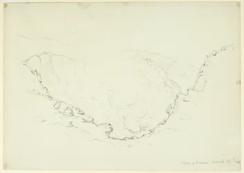 Vesuvs caldera, Napoli, Italien, 1841