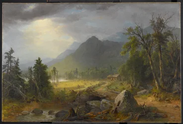 Den første høst i vildmarken, 1855