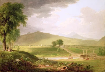 Udsigt over Rutland, Vermont, 1840