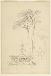 Udsigt over Hippocampus-fontænen -Fontana de