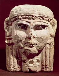 Hoved af gudinden Ishtar, fra Amman, Jordan