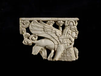 Sphinx Fragment fra Fort Shalmaneser, Nimrud, Assyrian, 8. århundrede f.Kr.