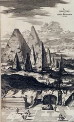 De sorte faraoers pyramider - i “Sphynx mystagoga” af Athanasius Kircher
