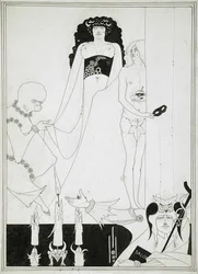 Indtast Herodias. Illustration til Salome af Oscar Wilde