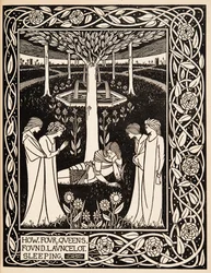 Hvordan fire dronninger fandt Launcelot sovende