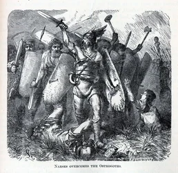 Narses overvinder østgoterne, 1882