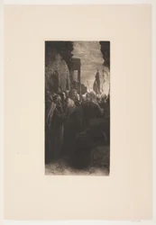 Danish: Jesus føres for dommerne