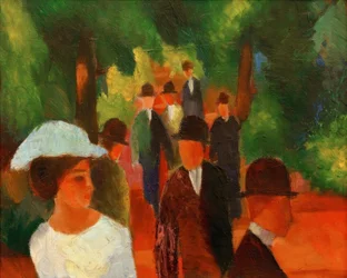 Promenade (med hvid pige i halv længde)