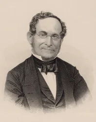 Portræt af komponisten Albert Methfessel 1785-1869.