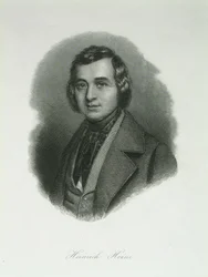 Portræt af digteren Heinrich Heine 1797-1856, 1842