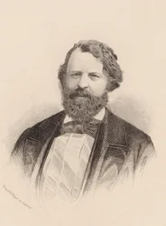 Portræt af violinisten og komponisten Joseph Joachim 1831-1907.