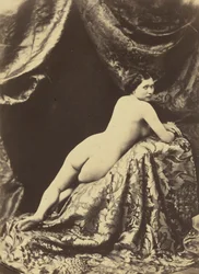 Nøgenstudie, ca. 1855 (foto)